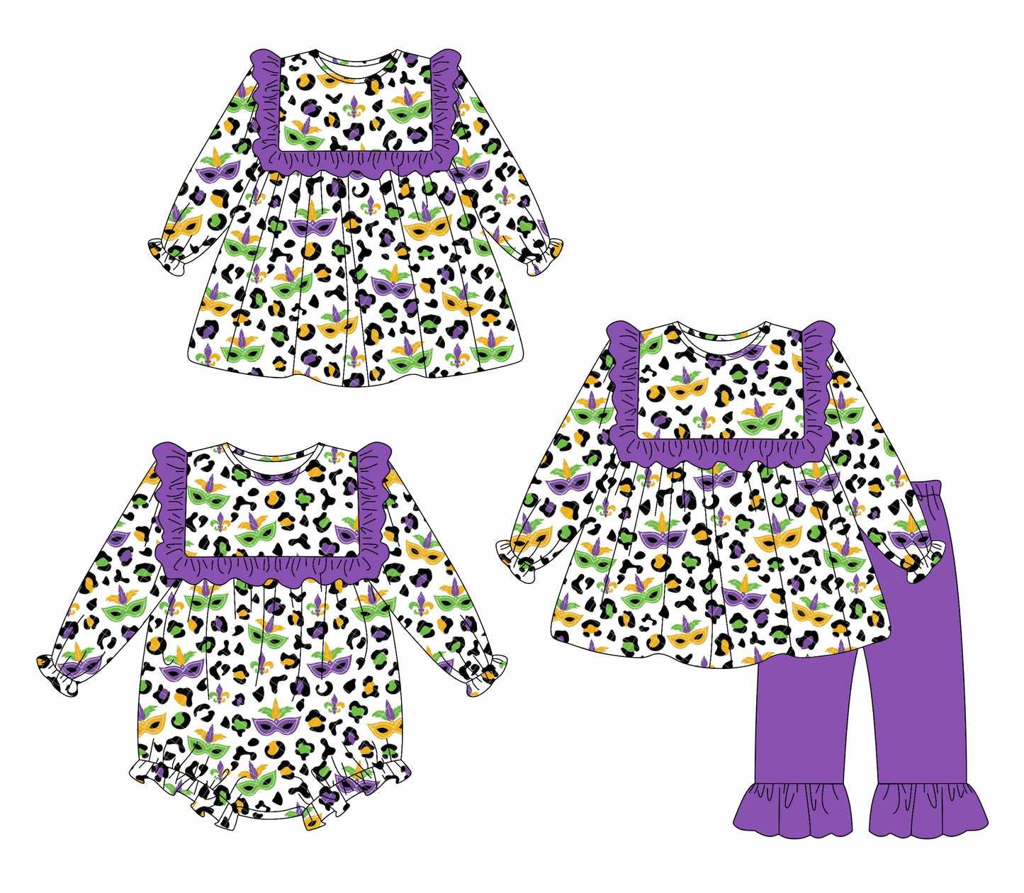 25.9.11 custom each style moq 5eta 4-6week Sibling Sisters baby girl long sleeve pants sets and dress and rompers match family design