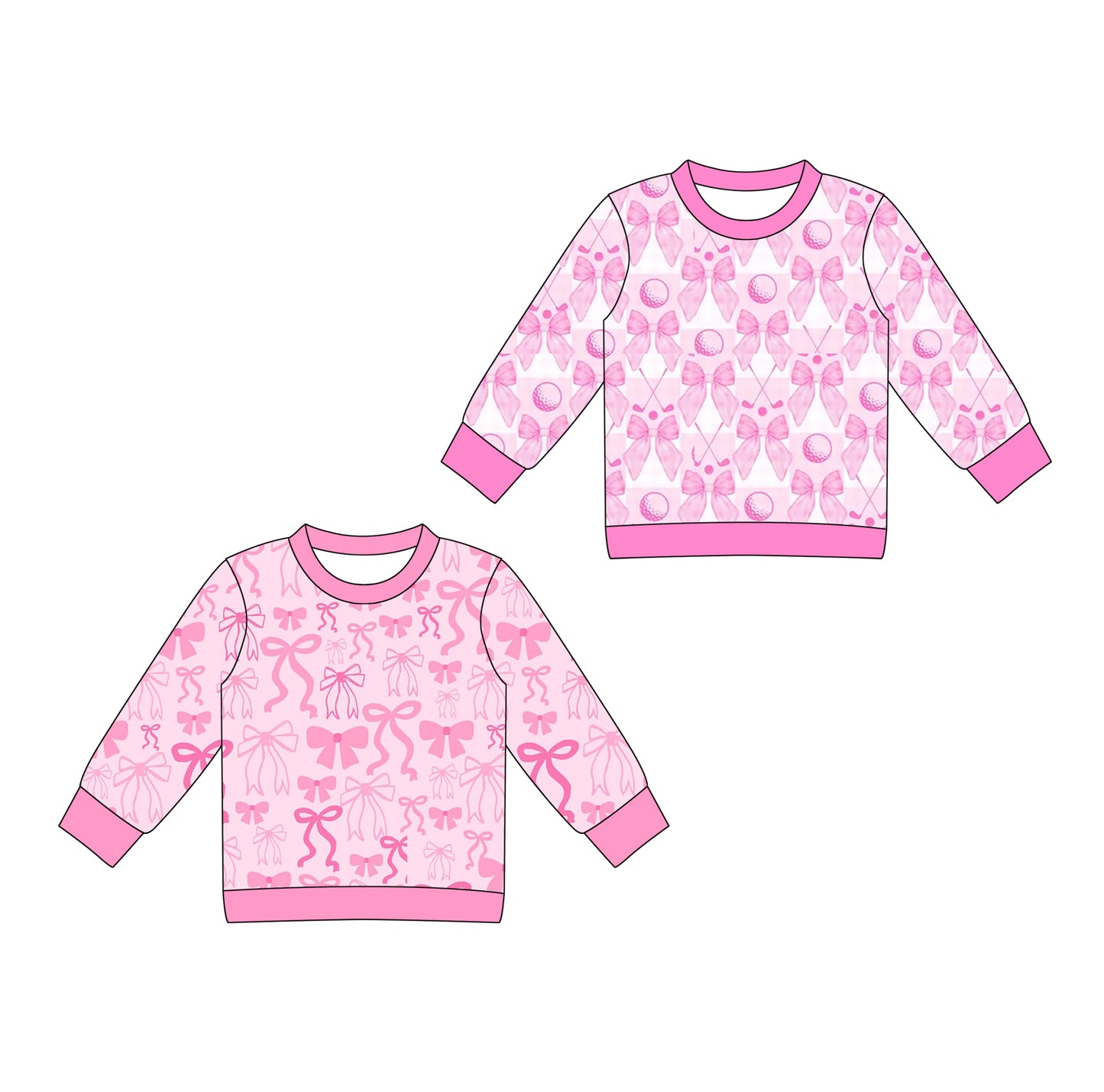 25.6.26 custom each style moq 5eta 4-6week Sibling Sister baby girl long sleeve top 1 and top 2 match family design