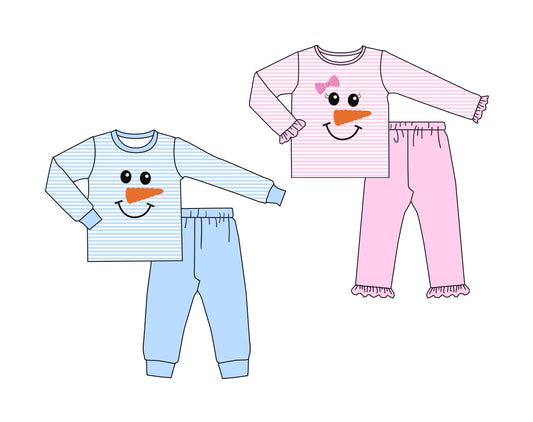 25.6.18 custom each style moq 5eta 4-6week Sibling Sisters Christmas baby girl long sleeve pants sets 1 and sets 2 match family design
