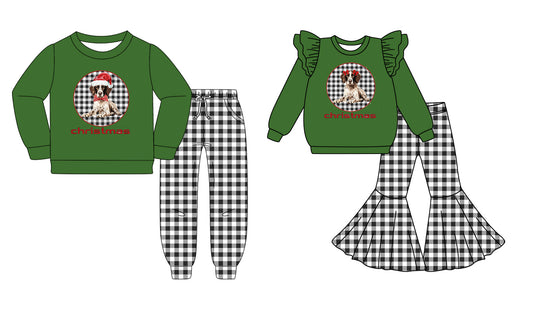 25.5.19 custom each style moq 5eta 4-6week Sibling Sisters duck baby girl long sleeve pants sets 1 and sets 2 match family design