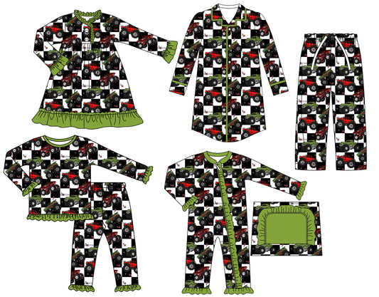 25.6.25 custom each style moq 5eta 4-6week Sibling Sisters baby girl long sleeve pants sets and adult top and adult pants and romper and dress match family design