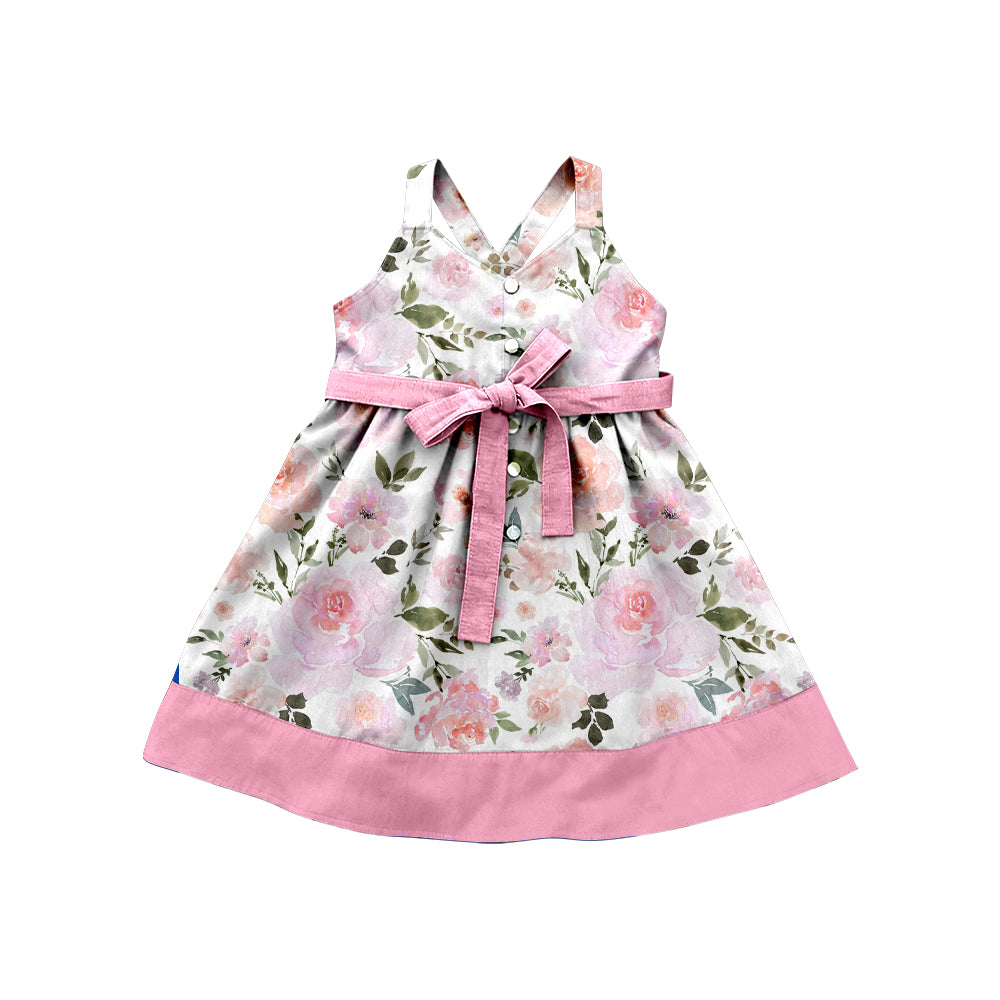 25.10.17 custom each style moq 5 eta 6-8week Sibling Sister baby girl flying sleeve dress 2 match design