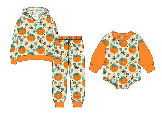 25.7.3 custom each style moq 5eta 4-6week Sibling Sisters baby boy long sleeve pants sets and rompers match family design
