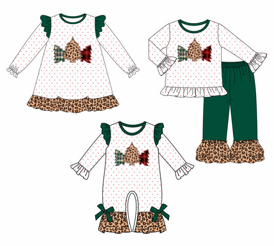 25.7.10 custom each style moq 5eta 4-6week Sibling Sisters Christmas baby girl long sleeve pants sets and dress and rompers match family design