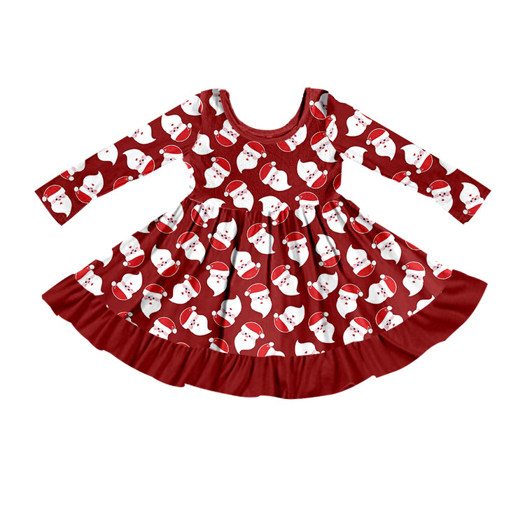 6.7 custom each style moq 5eta 4-6week Sibling Sister Christmas red baby girls pajamas sets and dress and baby romper match family design