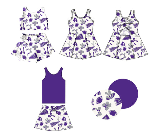 1.16 custom each style moq 5eta 4-6week Sibling Sisters rugby bow baby girl short sleeve shorts sets and dress and rompers match family design