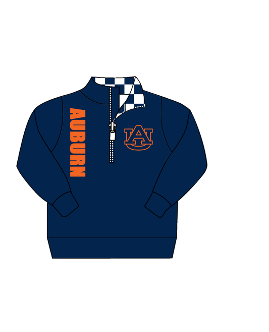 Custom moq 5 mix size milk silk summer teams baby boy clothes navy blue long sleeve top-25.9.10