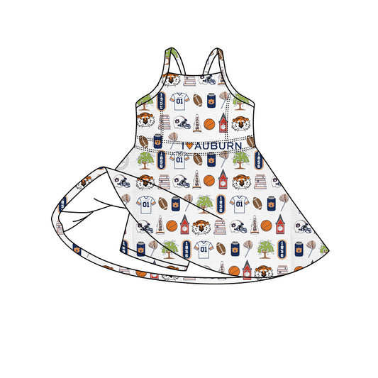 Custom moq 5 mix size milk silk summer teams baby girls clothes team sleeveless skirts sets and dress and top-25.7.12