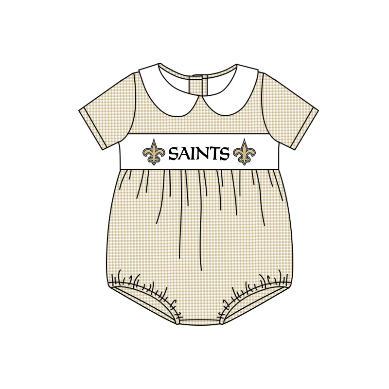Deadline: May 22 custom eta 5week no moq eta 5-6weeksSummer boys saints summer romper