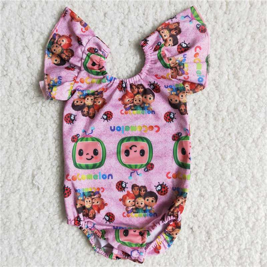 SALES  NEW Watermelon Print Swimsuit for Baby Girls Infant Swimwear Summer Fashionable Kids' Clothing