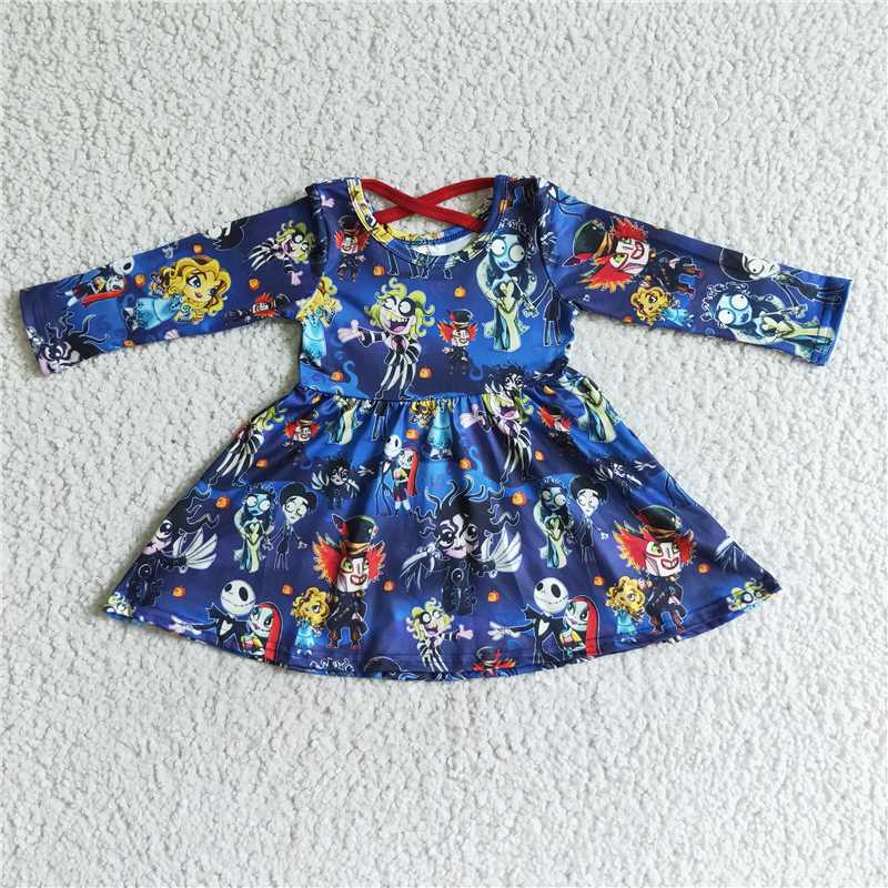 SALES  NEW Baby Girls Twirl Halloween Dresses Cute Costume for Infants Toddler Kids Halloween Party Outfit