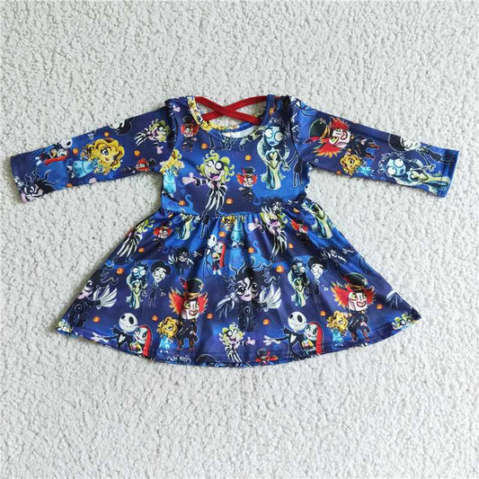 SALES  NEW Baby Girls Twirl Halloween Dresses Cute Costume for Infants Toddler Kids Halloween Party Outfit