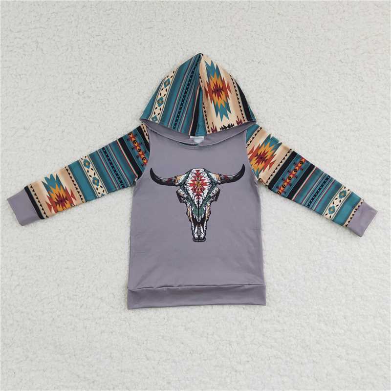 RTS NO MOQ Children's hooded long-sleeved top