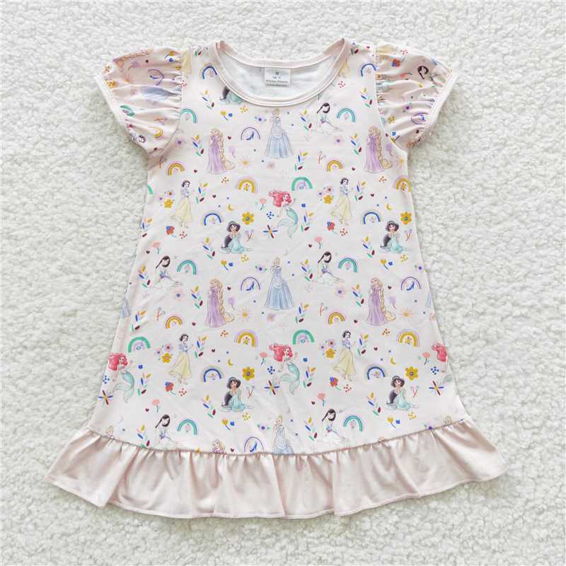 Cute Clothes GSD0427Baby Girl's Lace Lantern Sleeve Dress Cute Toddler Clothing