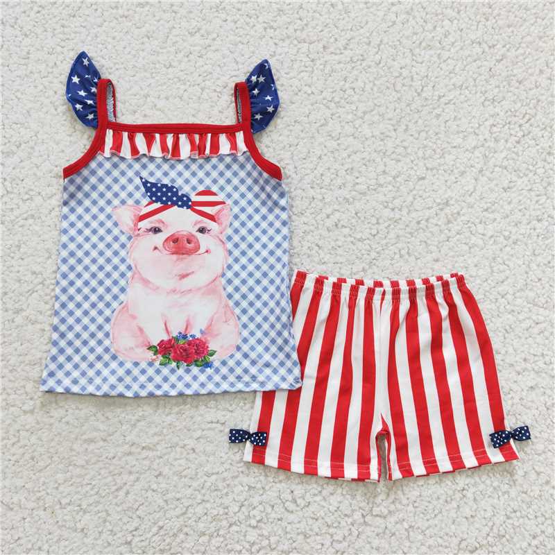 SALES  NEW Stars and Stripes pig short outfits