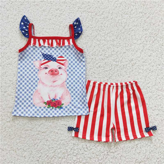 SALES  NEW Stars and Stripes pig short outfits