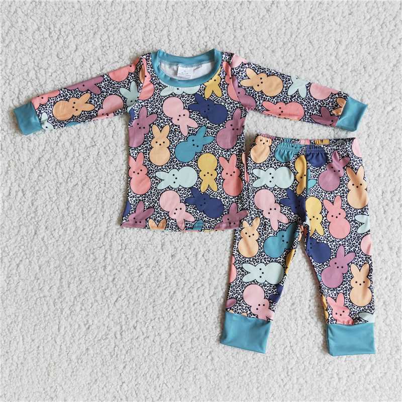 RTS NO MOQ Baby Boys Clothes easter long-sleeved pants set