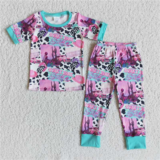 SALES  NEW  Children Kids Fashion Loepard pajamas Sleepwear Suits