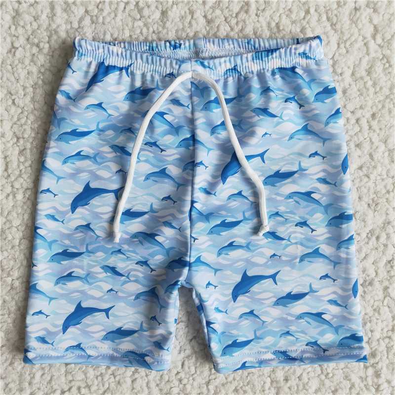 SALES  NEW  Baby boys shark one piece summer trunk swimsuits
