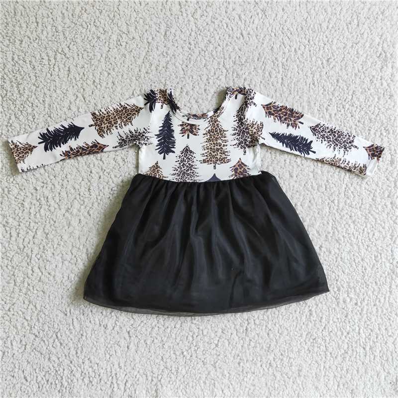 SALES  NEW Baby Girls Black Christmas Tree Tutu Dress Kids Holiday Party Costume Infant Girl's Festive Outfit