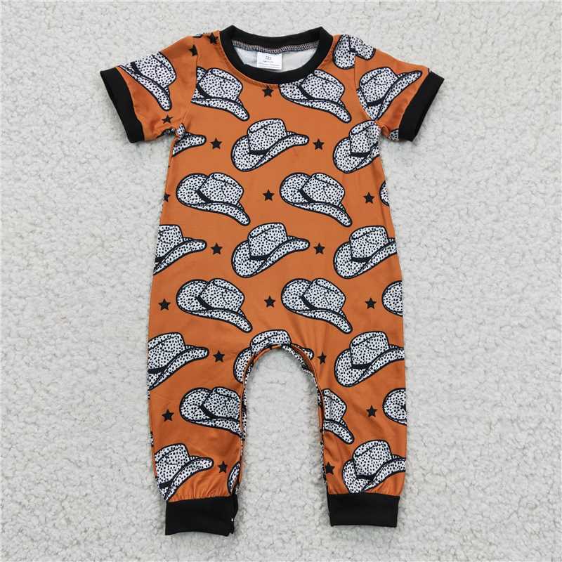 RTS NO MOQ Sibling Baby boy clothes short-sleeved rompers