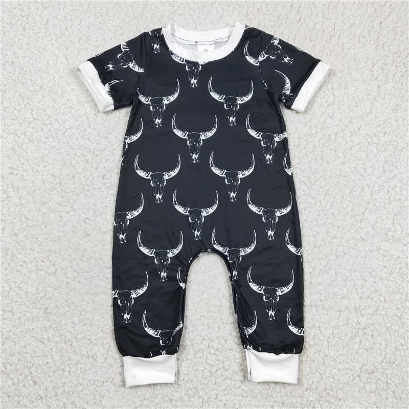 RTS NO MOQ Sibling Baby boy clothes short-sleeved rompers