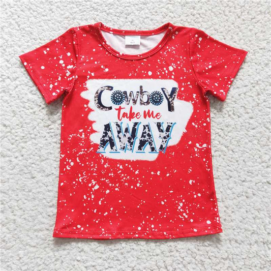 SALES NEW Baby Girls Western Style Cowboy Take Me Away Top Shirt Cute Country Theme Outfit for Infants