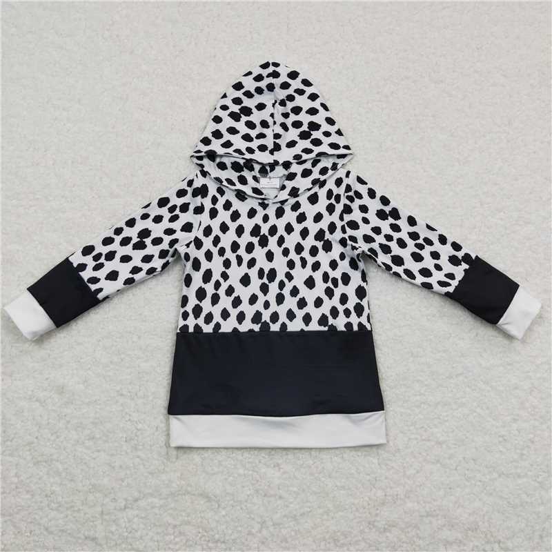 RTS NO MOQ Children's hooded long-sleeved top