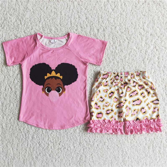 SALES  NEW Children black girls summer ruffle shorts clothes