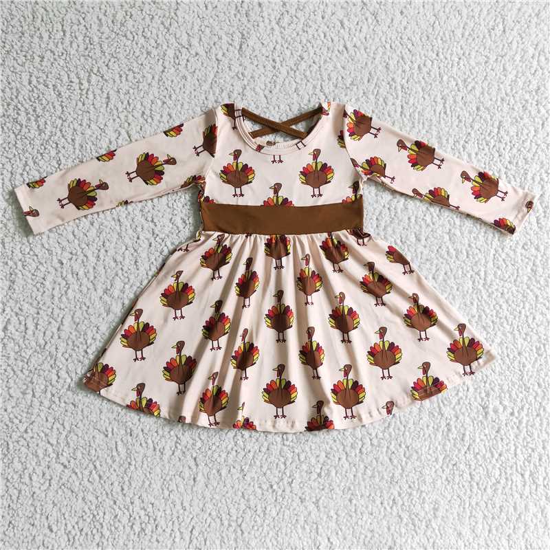 RTS NO MOQ 6 C10-19 Turkey long-sleeved dress