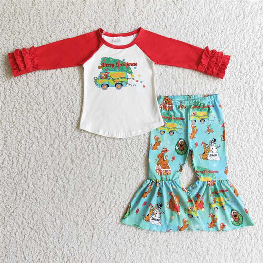 SALES  NEW   Dog design Merry Christmas bell set