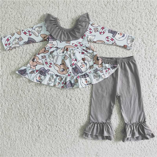 SALES  NEW Baby Grey Christmas Bow Set - Holiday Outfit Accessories for Infants