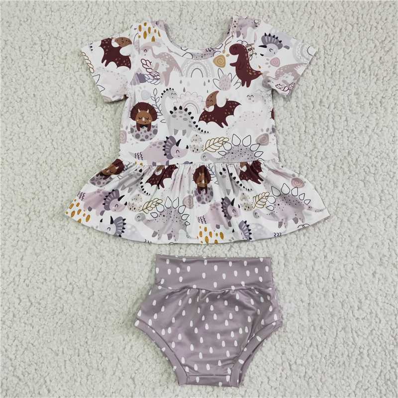 SALES  NEW  Baby girls dinosaur bummie summer sets