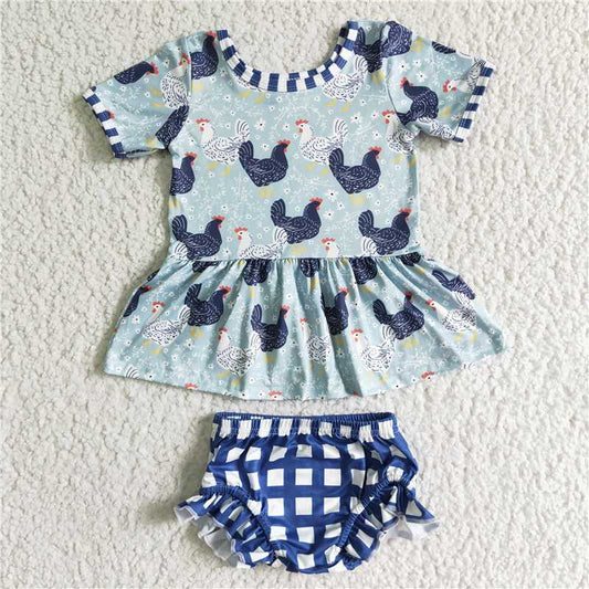 SALES  NEW  Baby girls chicken bummie sets