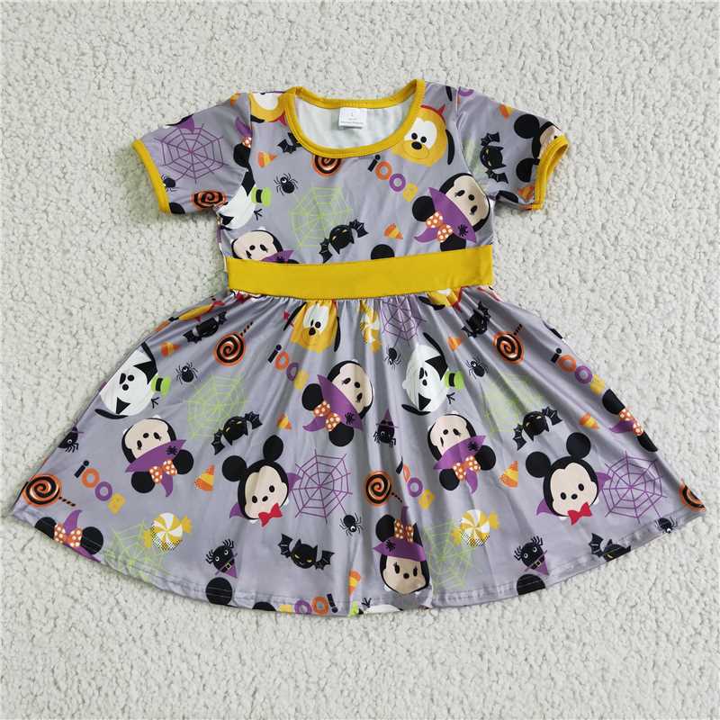 Cute Clothes GSD0133 Baby girls Halloween  knee length dresses