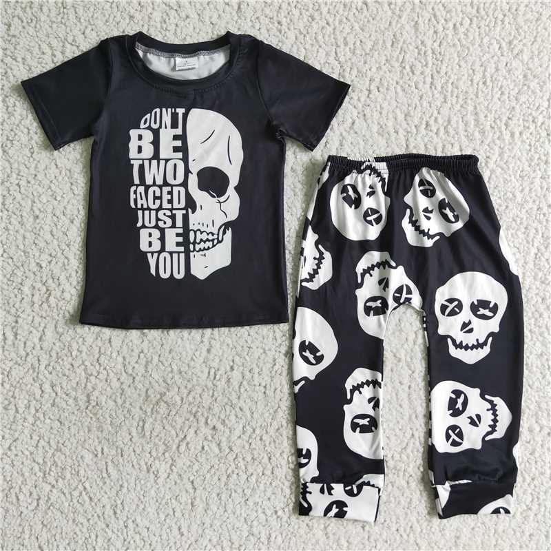 SALES  NEW  Baby boys Just be you Halloween black pants sets