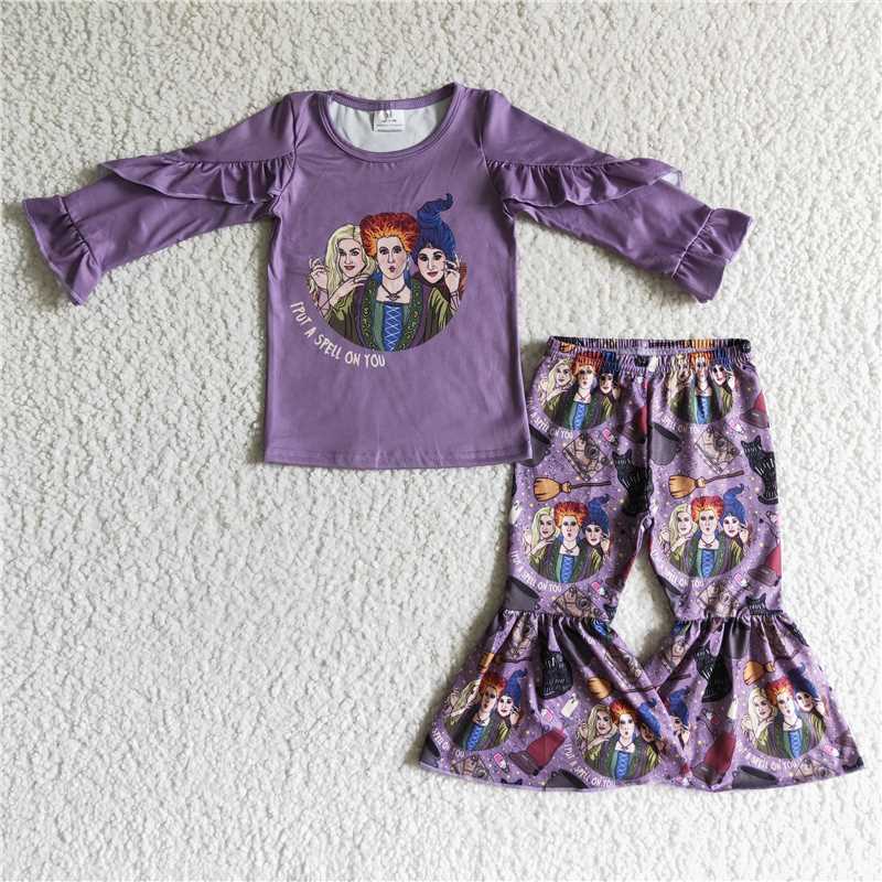 SALES  NEW Baby Boys Halloween Witch Pajamas And Pants Clothing Set Kids' Costume Pyjama Outfit for Toddlers