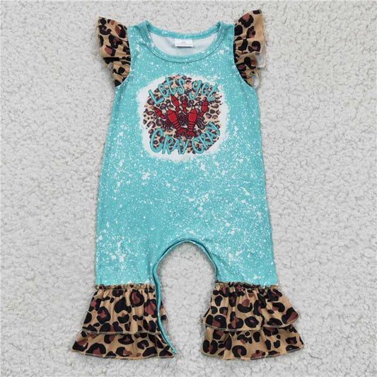 SALES  NEW Baby Girls Crawfish Ruffle rompers
