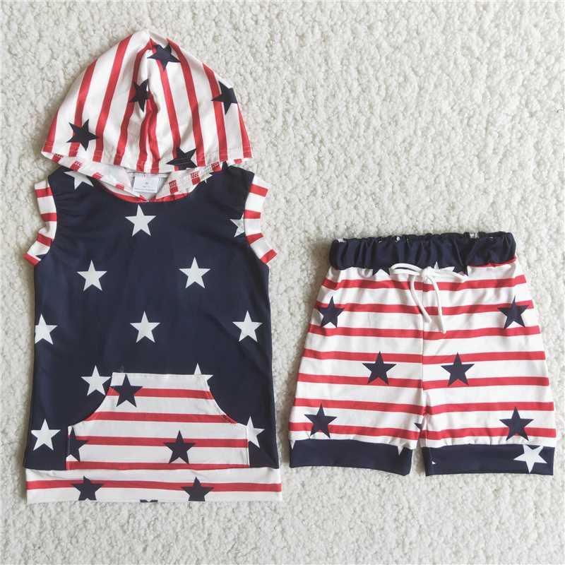 SALES NEW Boys stars stripes short sets