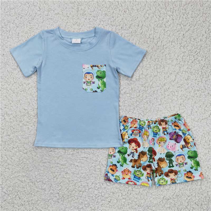 SALES NEW Blue cartoon toy boy soft set