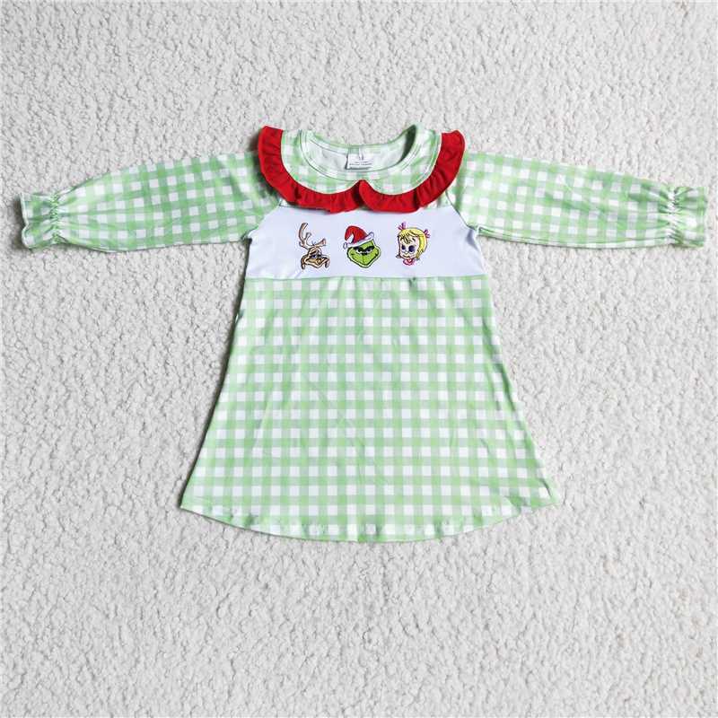 RTS NO MOQ Long Sleeve Santa Claus Dress