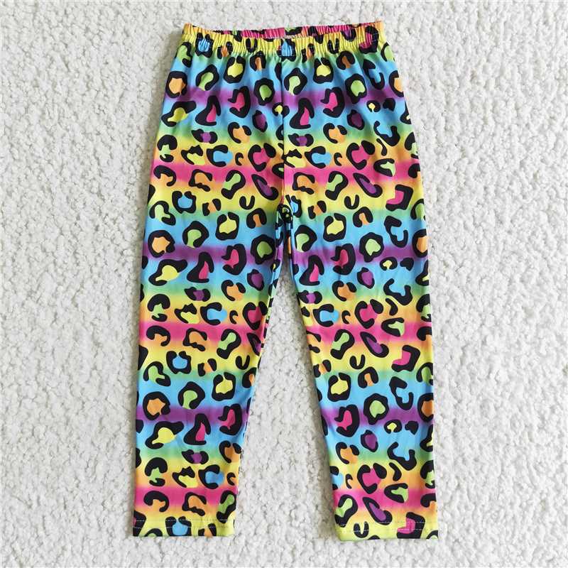 RTS NO MOQ P0016 P0015 P0013 P0014 P0012 Baby Girls Leopard Print Skinny Pants