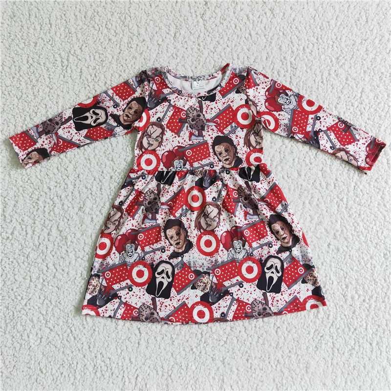 SALES  NEW Baby Girls Halloween Circle Dresses Infant Costume Dress Kids' Fancy Dress Outfits for Toddlers Girls