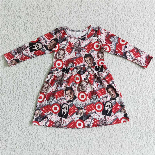 SALES  NEW Baby Girls Halloween Circle Dresses Infant Costume Dress Kids' Fancy Dress Outfits for Toddlers Girls