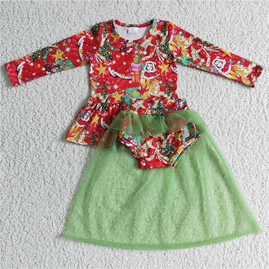 SALES  NEW  Baby Girls Christmas princess red tutu bummie skirts sets