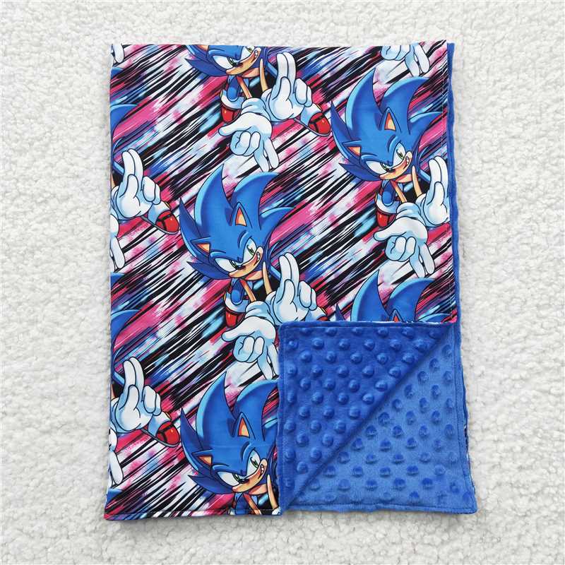 RTS NO MOQ baby boys clothes blue short sleeve pants sets blanket top