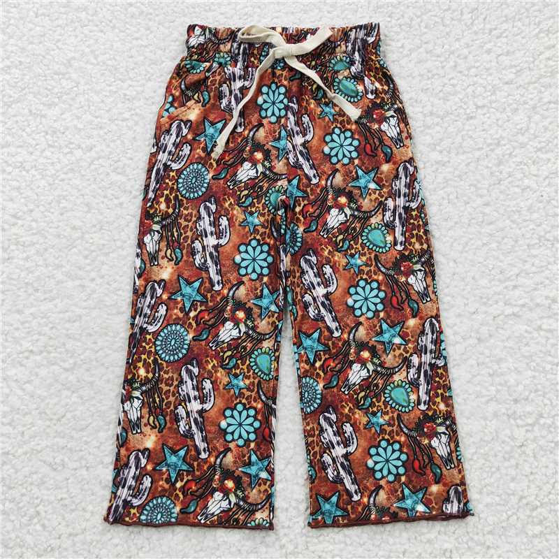 RTS NO MOQ Sibling baby girl clothes summer long trousers