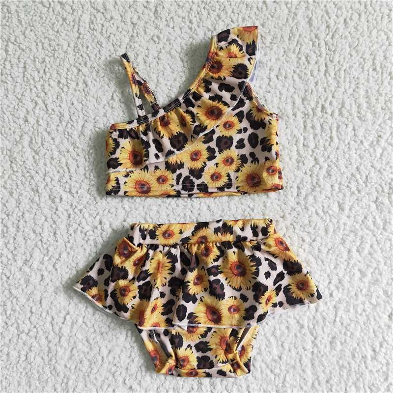 RTS NO MOQ baby girl clothes Short Skirt Set & Swimsuit