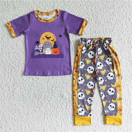 SALES  NEW  Baby boys Halloween ghost pumpkin pants sets