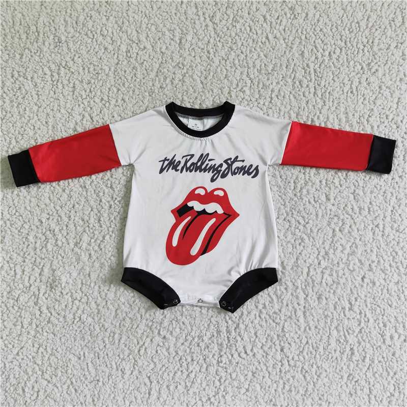 SALES  NEW  Baby girls western tongue long sleeve rompers